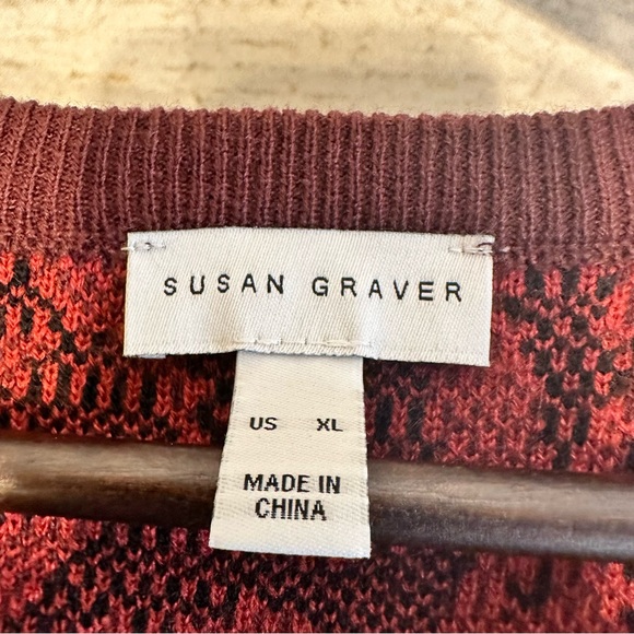 SUSAN GRAVER VEST ANIMAL PRINT XL - Picture 4 of 11